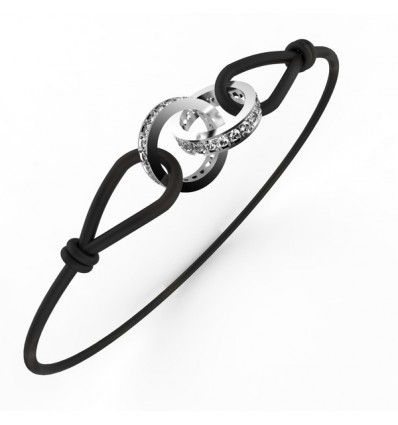 Bracelet anneaux full cordon or